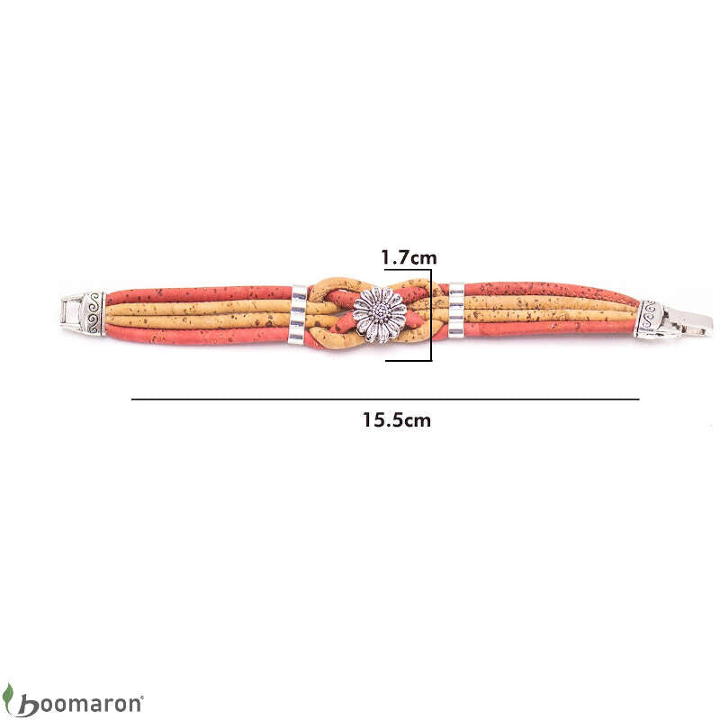 bracelet en liège femme dimension