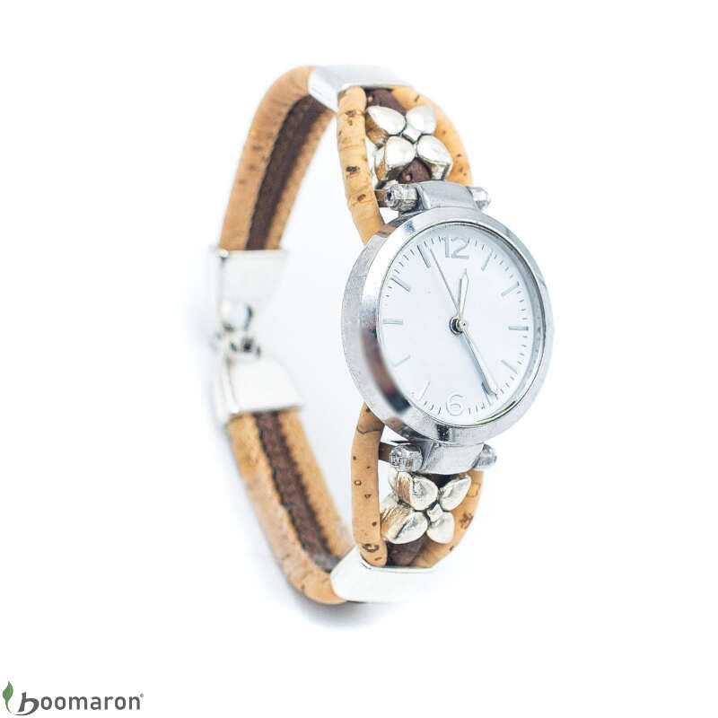 montre femme en liège