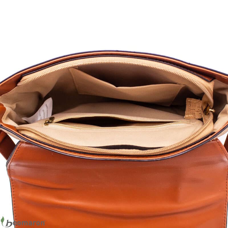 sac bandoulière en liège Cristiana intèrieur