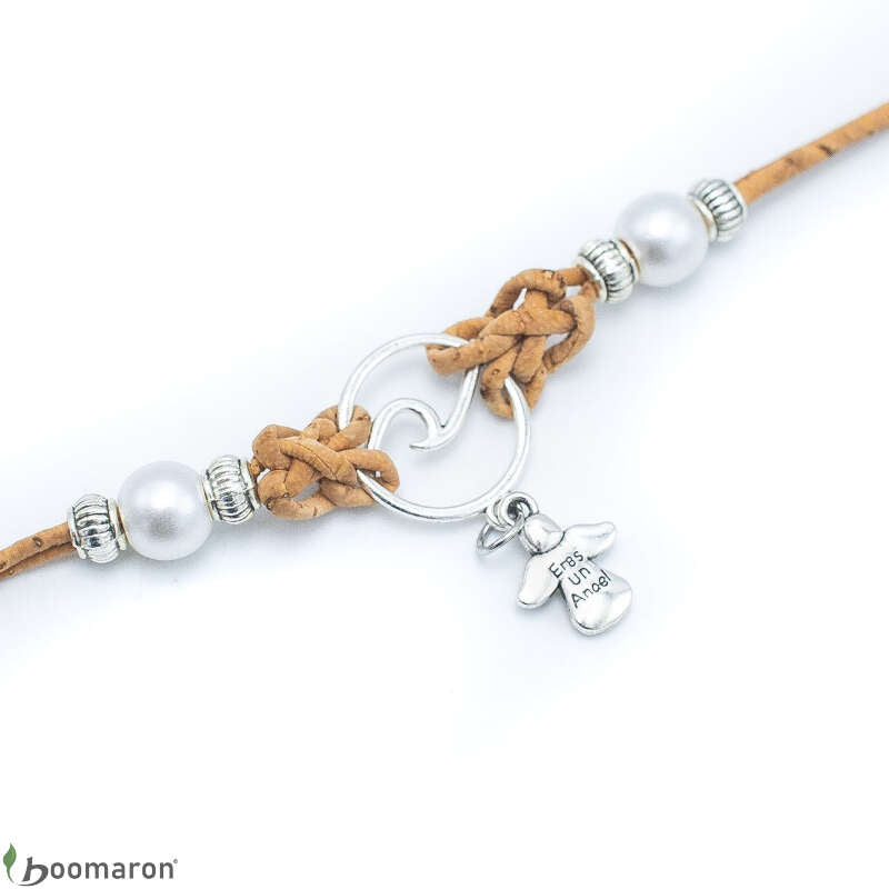 bracelet en liège ange
