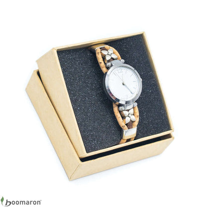 montre femme artisanal en liège