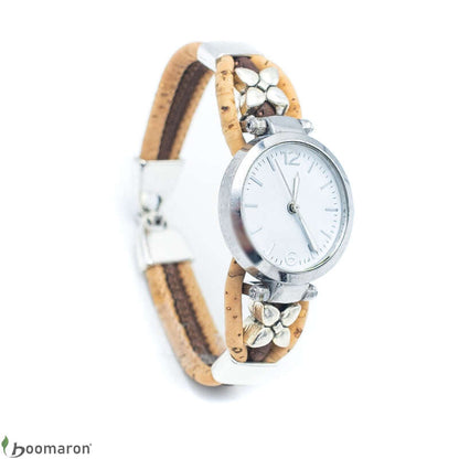 montre femme en liège 