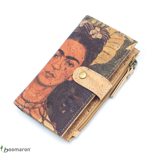 Portefeuille en liège Femme Frida Kahlo