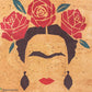 sac à dos artisanal en liège frida kahlo