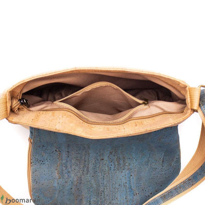 Sac bandoulière en liège Antonia interieur