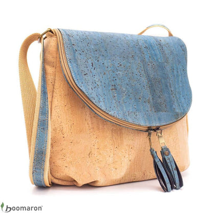 Sac bandoulière en liège Antonia profil