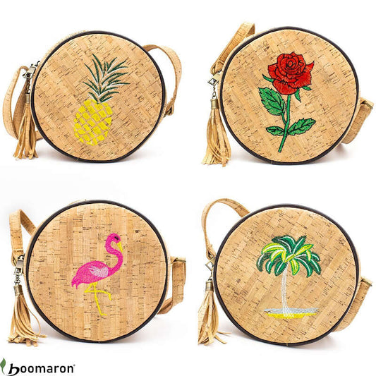 sac besace rond artisanal
