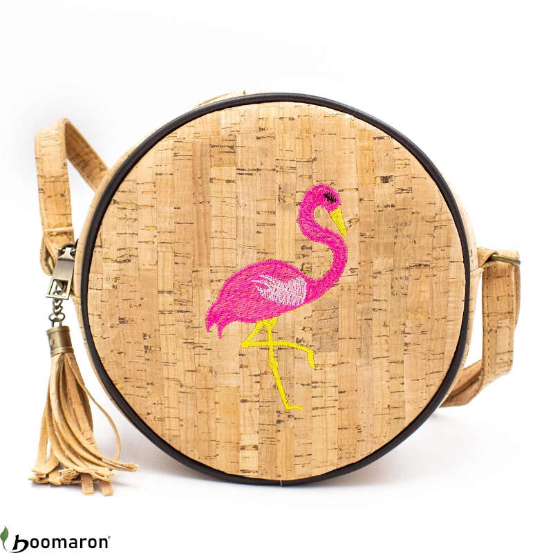 sac besace rond vegan